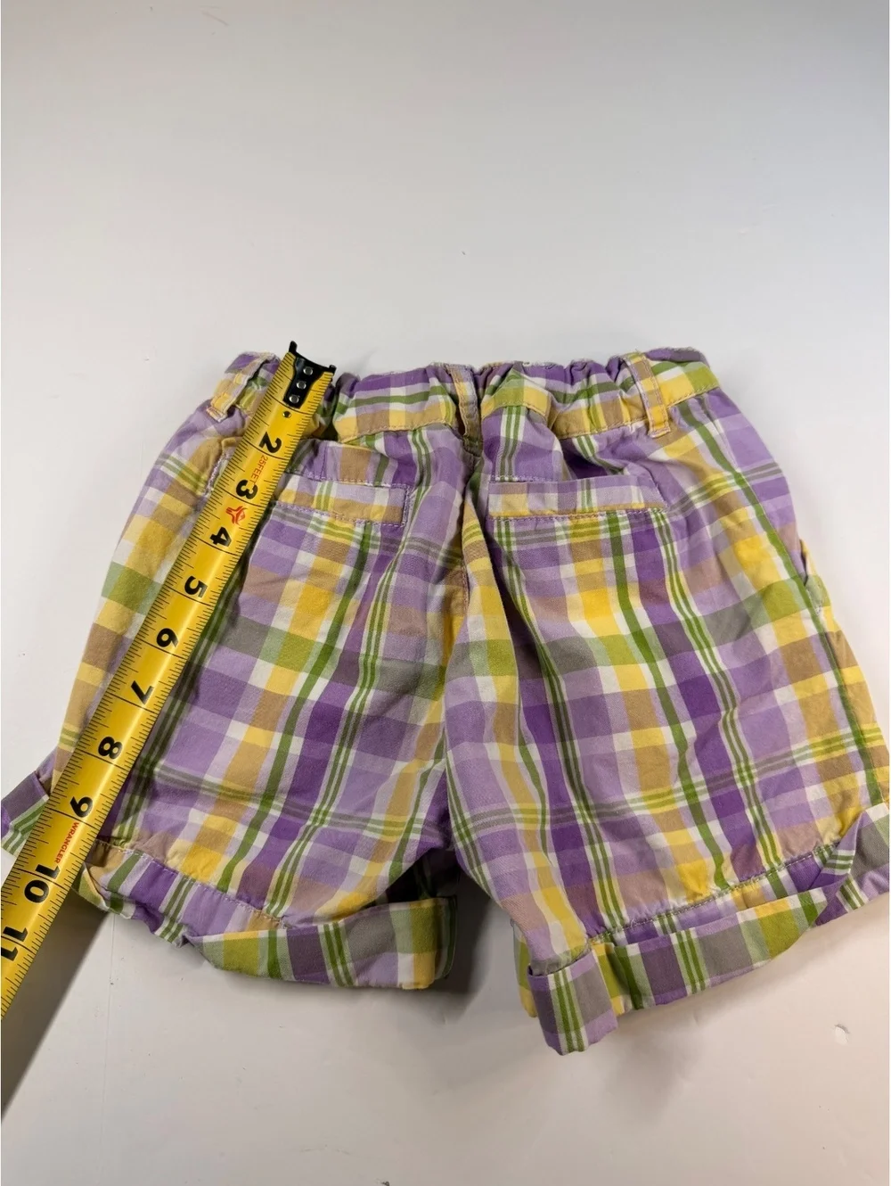 Gymboree Girls Size 8 Daffodil Garden Plaid Shorts Easter 2013